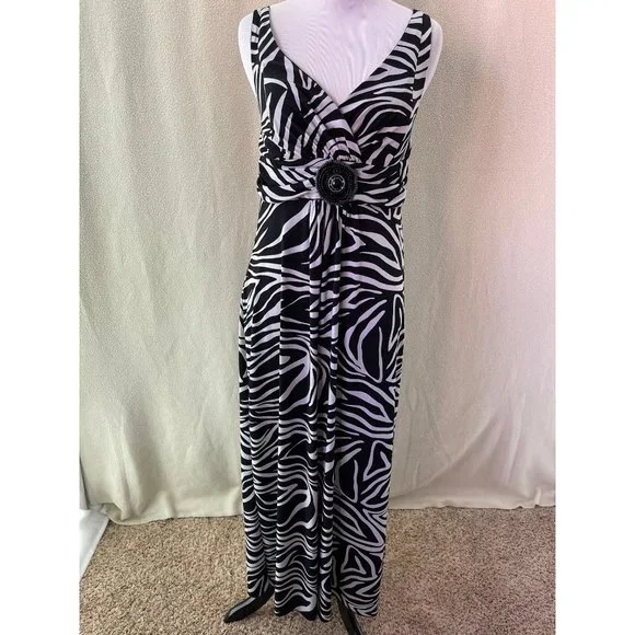 serape maxi dress Nerissa Berry Chiffon Maxi Dress